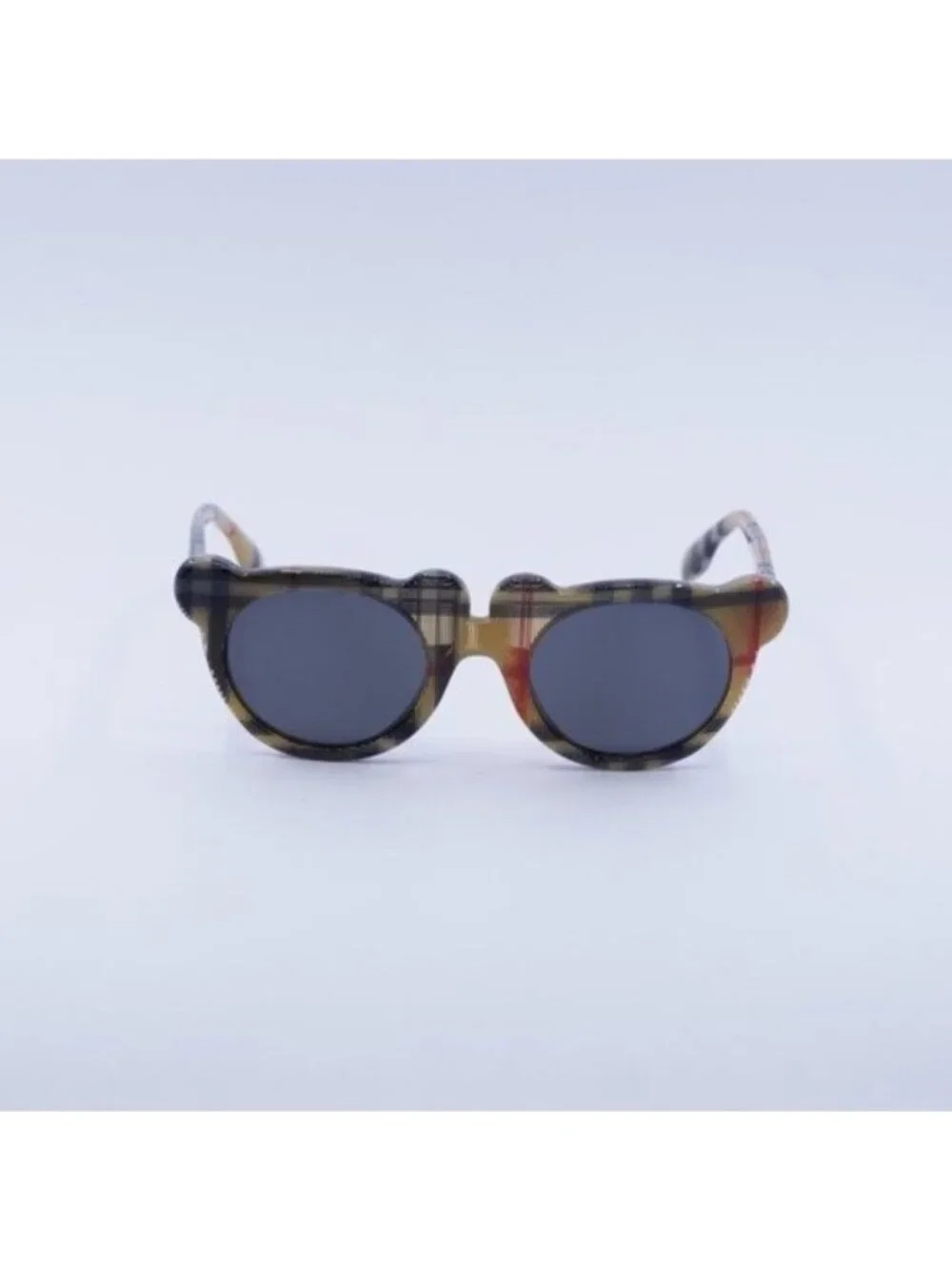 Burberry Kids JB4355 377887 Sunglasses Vintage Check Round Frame, Grey Lenses